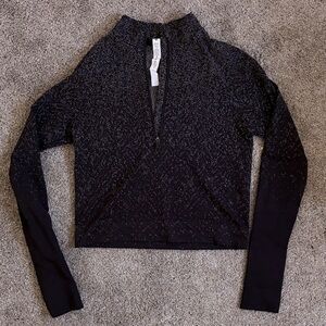 Lululemon Athletica Speckled Black Long Sleeve Jacket